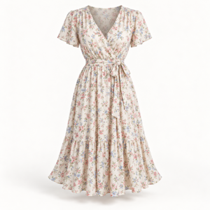 Vestido midi estampado